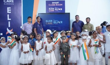 Elixr Labs Technologies presents a smart classroom to Kalady Government High School as part of the Elixr Care Program, their CSR initiative