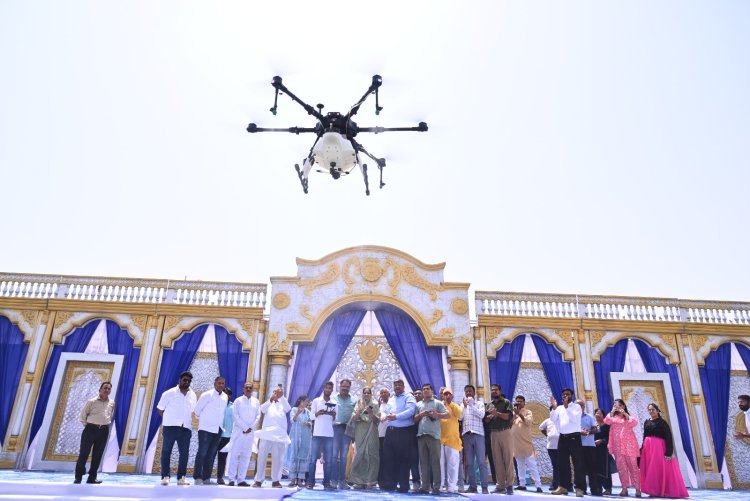 Krishi Viman with 50 Drones in Rajasthan.